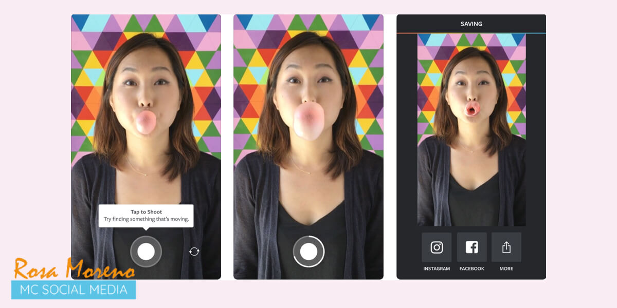 apps para hacer videos para facebook e instagram boomerang videos bucle movimientos repetitivos
