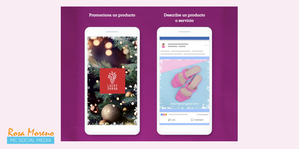 guia marketing en facebook instagram para navidad tipos catalogos productos facebook