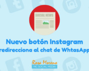 nuevo boton instagram para redireccionar chat whatsapp